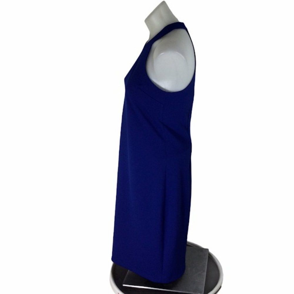 Trina by Trina Turk Royal Blue Halter Sheath Dress - Picture 4 of 12